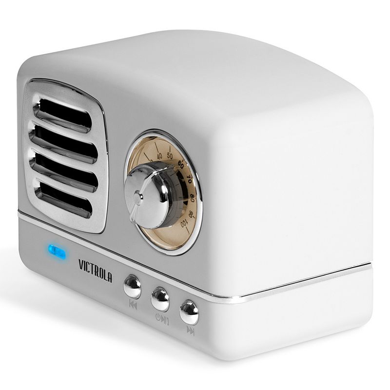 Victrola Lily Mini Bluetooth Stereo with FM Radio (White)