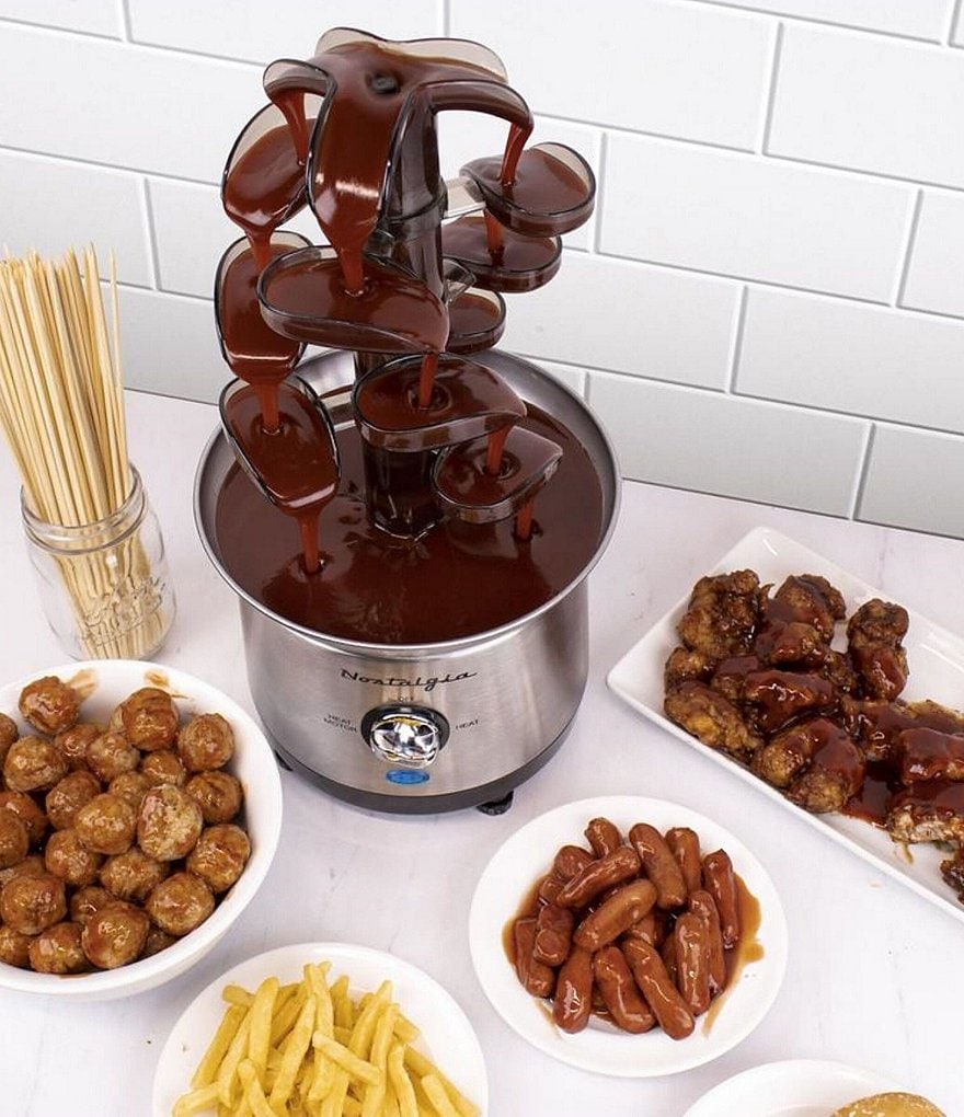 Nostalgia Electrics Stainless Steel Cascading Fondue Fountain