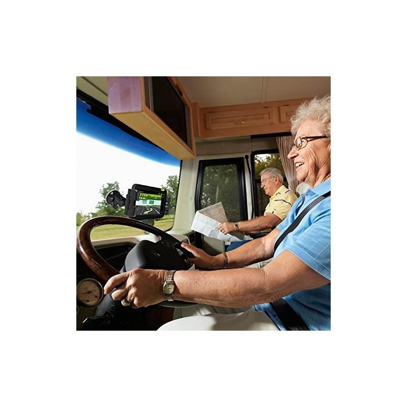 Pro-Mount XL Windshield Mount for cars or trucks works with large GPS devices and tablets Garmin Nuvi TomTom Via Go Magellan DashCam Navigator Smartphones BT1-514-1 , Black