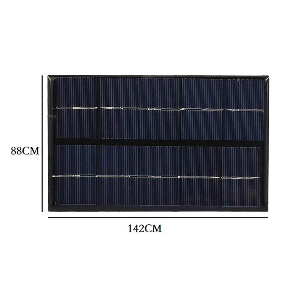 5W 5V Solar Panel Battery Charger DIY Solar Module with USB Port Portable Outdoor Solar Charging Board for Mobile Phones