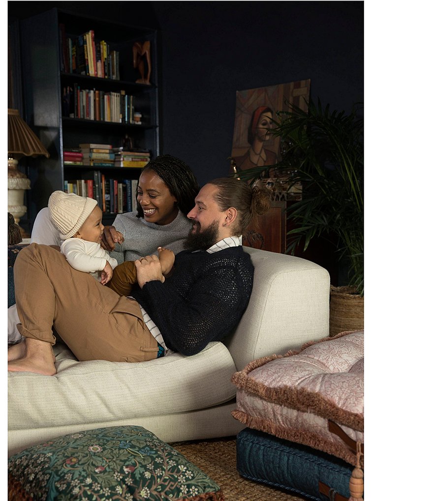 Edgehill Collection Hand-Woven Rattan Market Basket