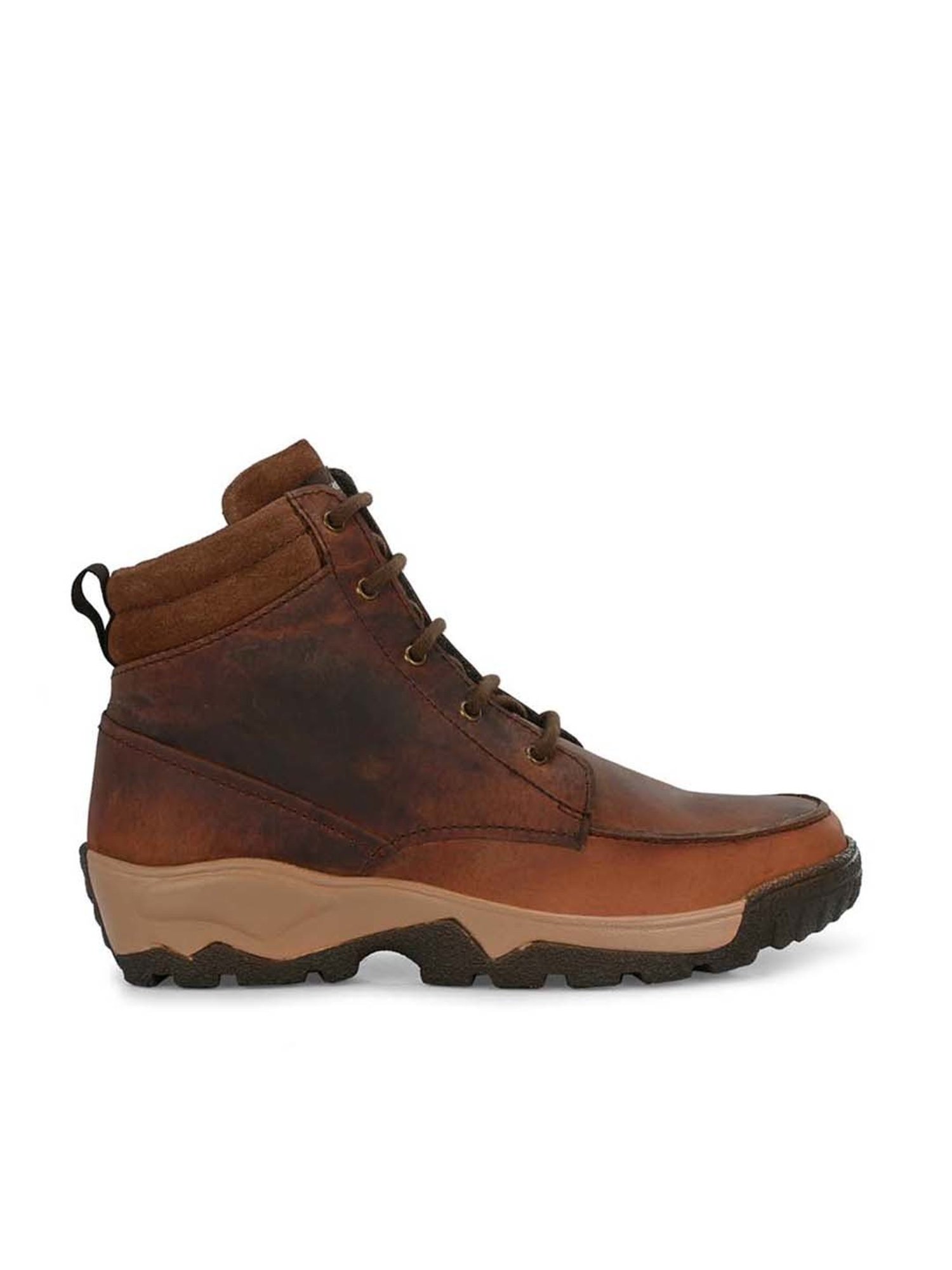 Carlo Romano Men's Brown Derby Boots