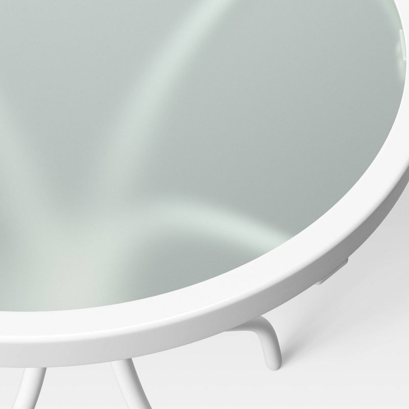 3pc Steel Bistro Set Gray - Nuu Garden