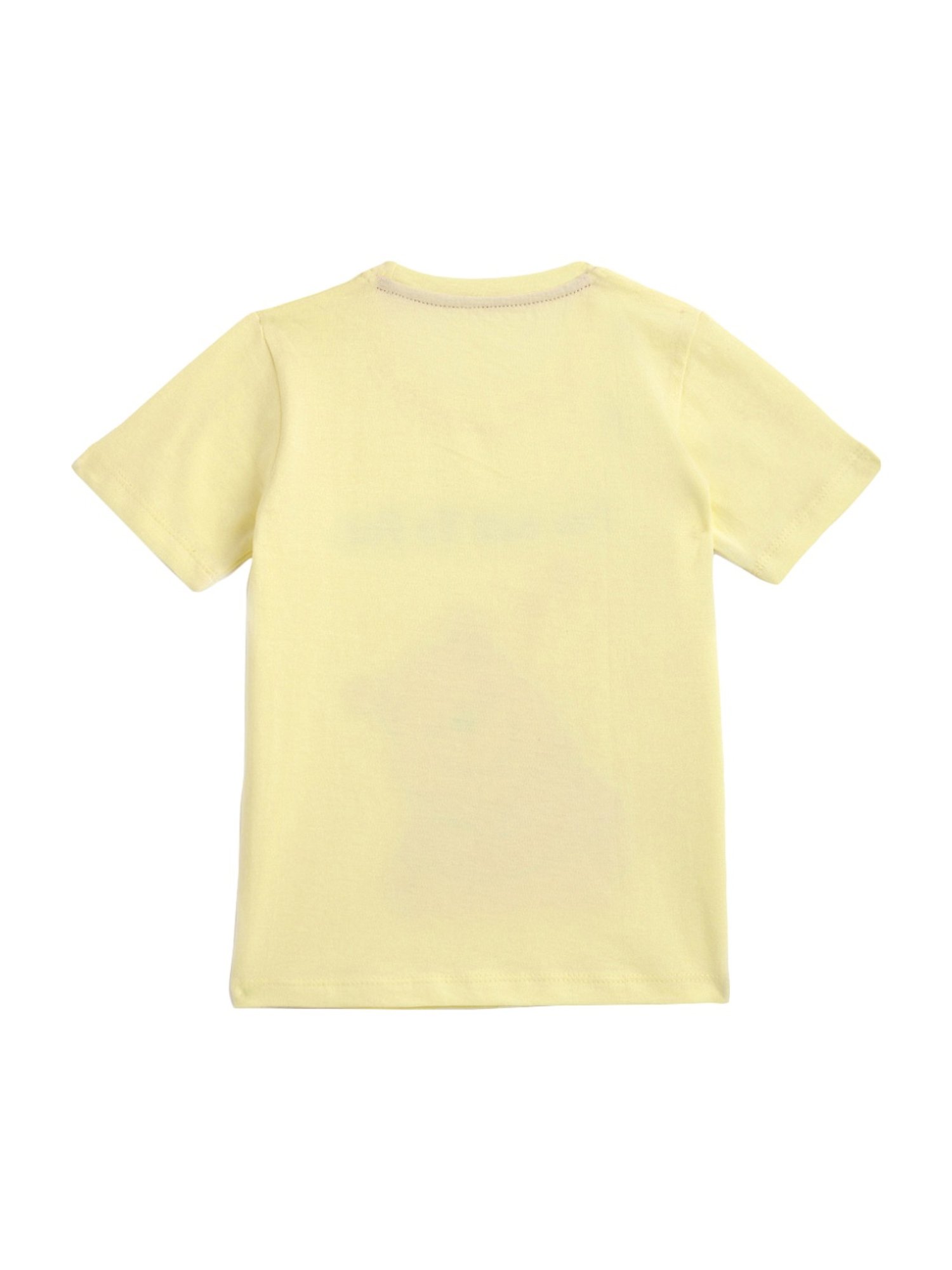 Kids Craft Yellow Cotton Printed T-Shirt & Shorts