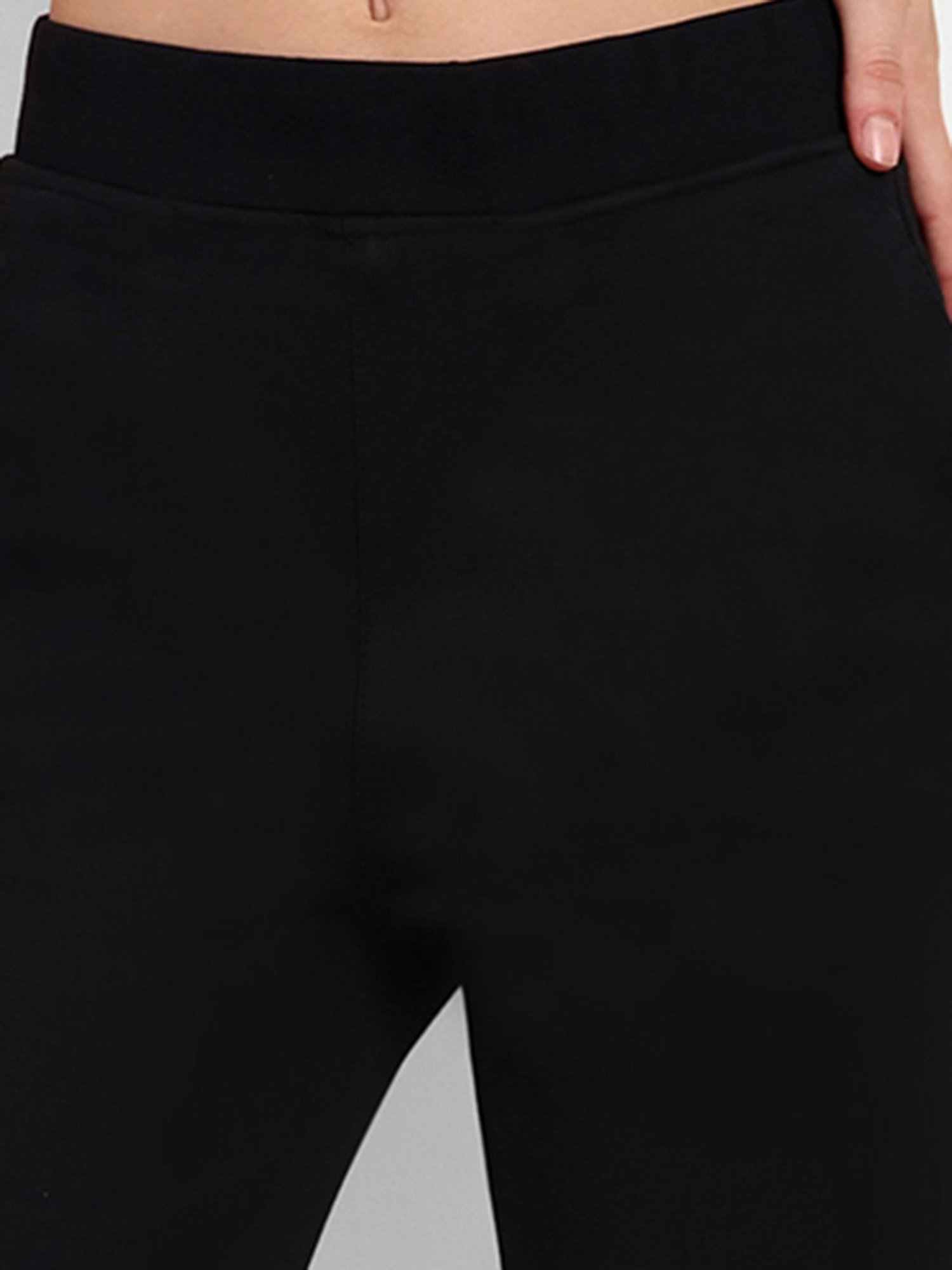 Fablestreet Brown & Black Cotton Checks Regular Fit Mid Rise Trousers