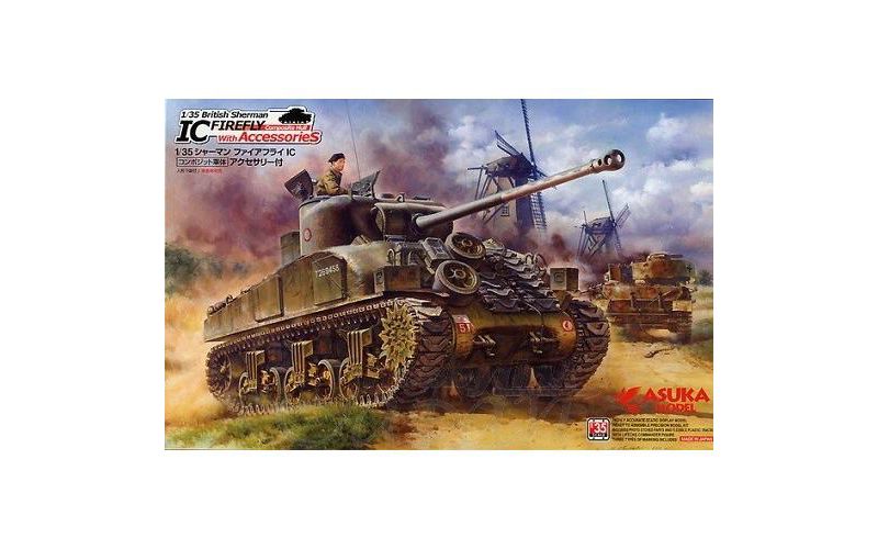 Asuka 35-028 British Sherman IC Firefly Composite Hull w/ Accessories 1/35 Scale Model Kit