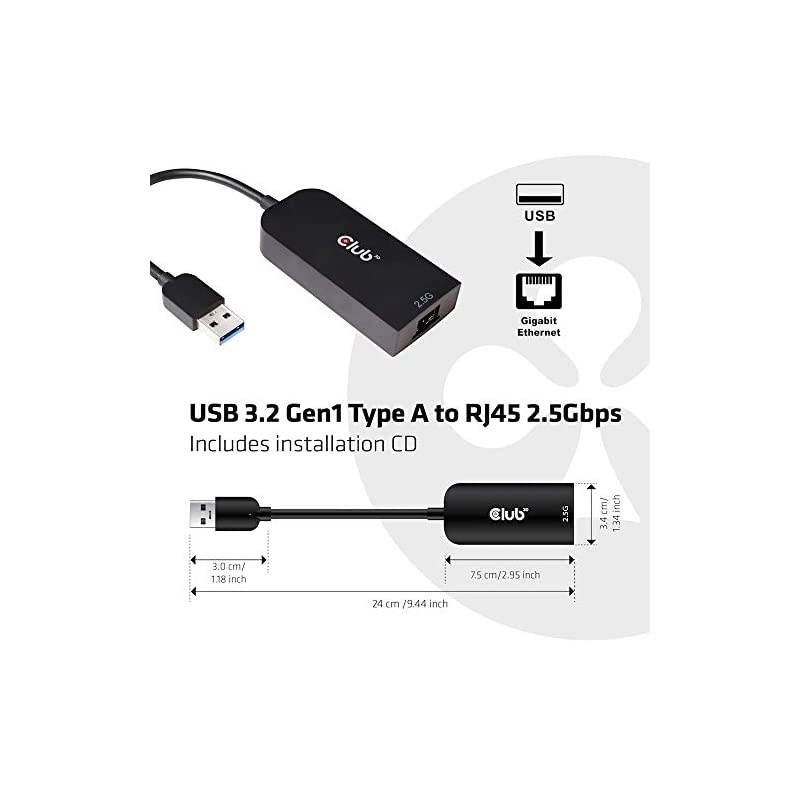 CAC1420 USB 32 Type A to RJ45 25 Gigabit LAN Ethernet Cable Adapter Windows 10 81 Mac OSX 106 to 1013