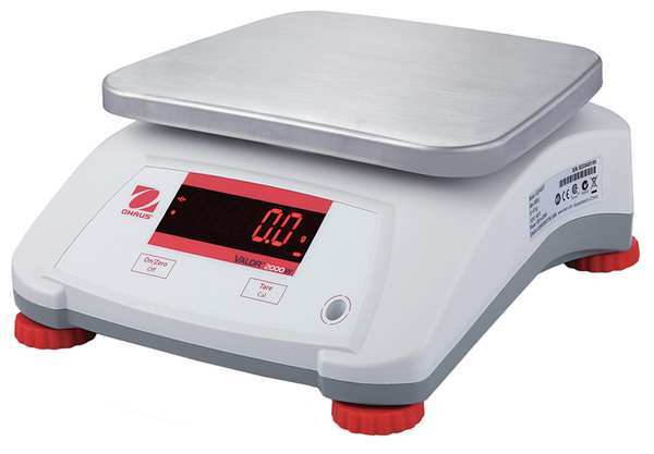 OHAUS V22PWE15T Food Processing Scale, 0.0005kg/0.001 lb., Scale Display: LED