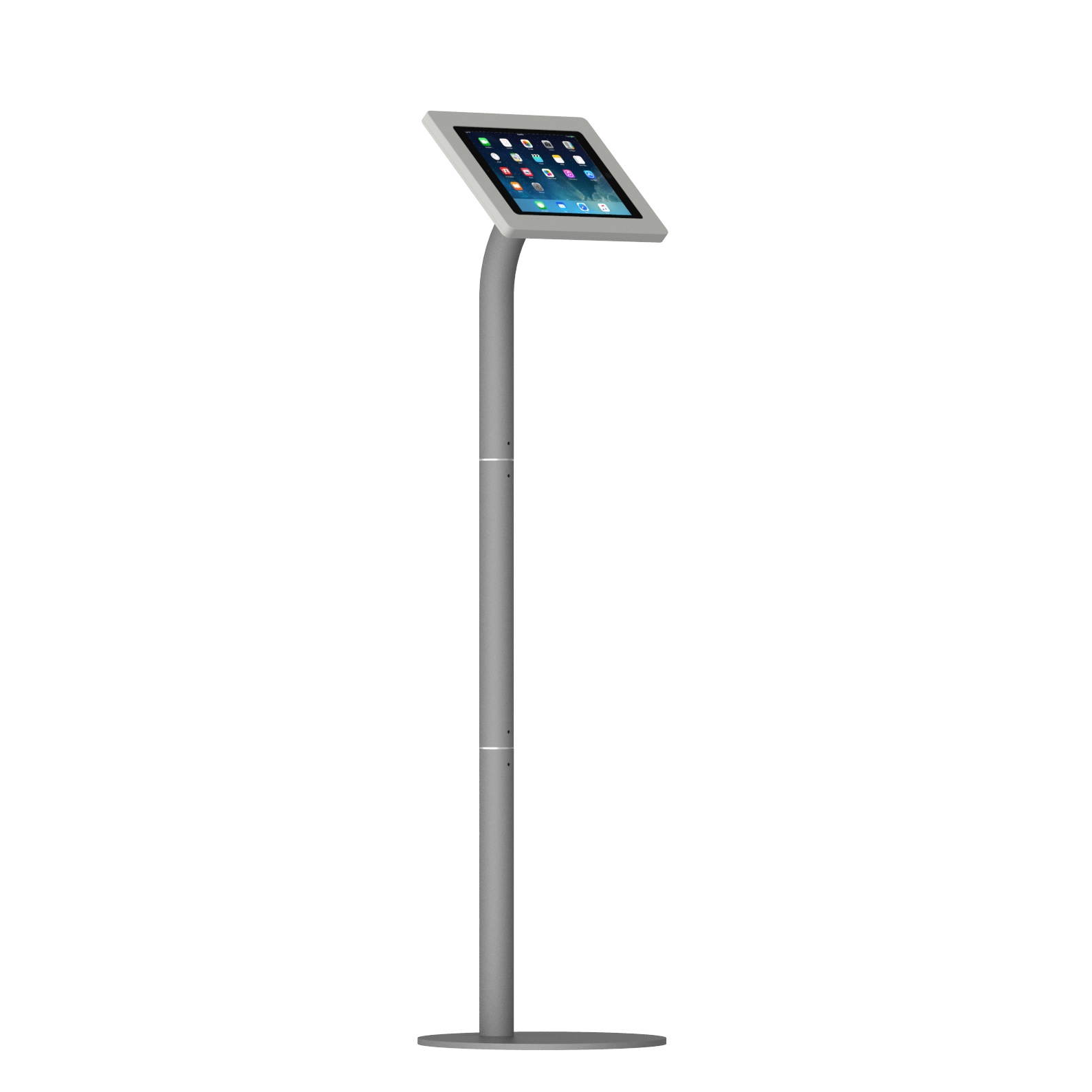 VidaMount Light Grey Enclosure and Floor Stand [Bundle] compatible with iPad 9.7 (5th / 6th Gen), Pro 9.7", Air 1/2