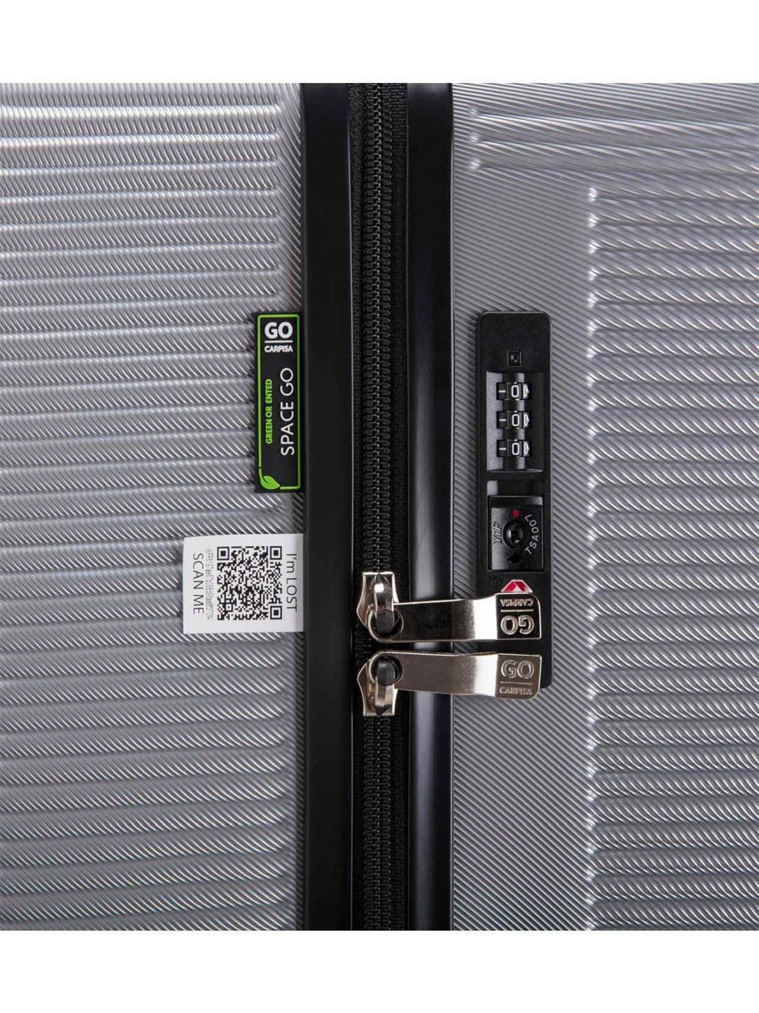 Assembly Green Textured Small Cabin Trolley - 20 inch