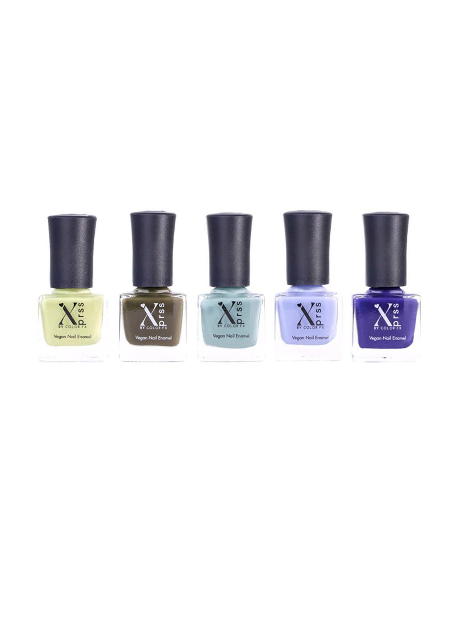 Color Fx Xprss Nail Enamels Combo - Pack of 5