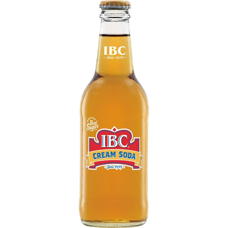 I.B.C. Cream Soda Made with Sugar - 4pk/12 fl oz Glass Bottles