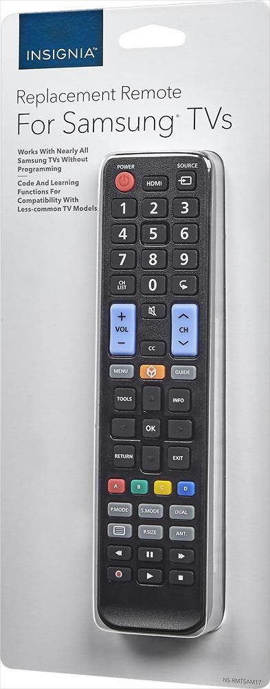 Replacement Remote for Samsung TVs - Black