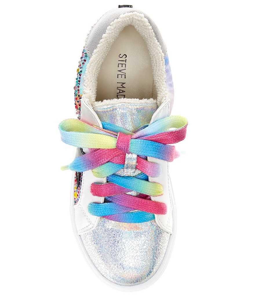 Steve Madden Girl's J-Rezumer Jewel Embellished Rainbow Sneakers (Toddler)
