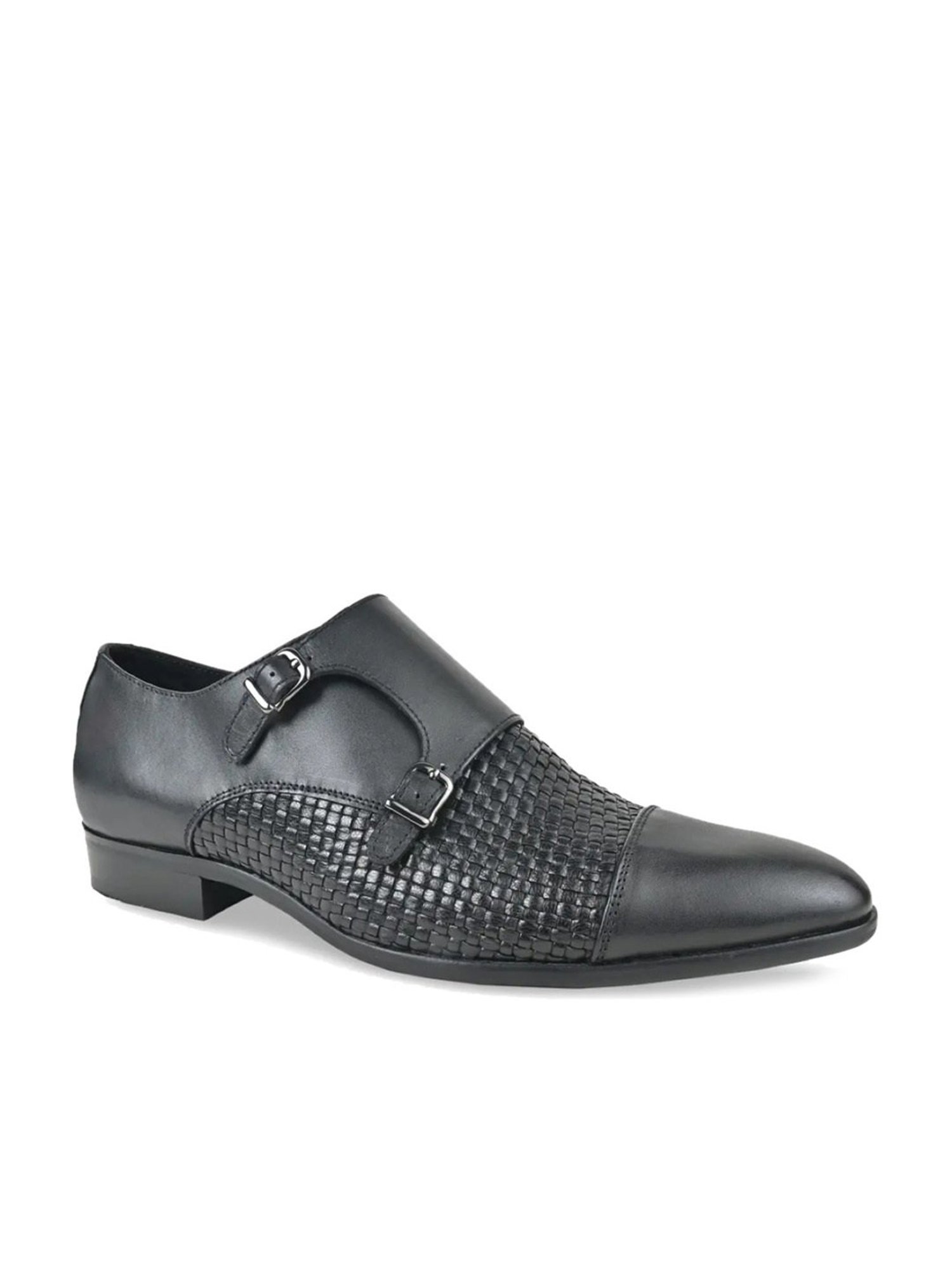Imperio by Regal Men's Black Monk Shoes