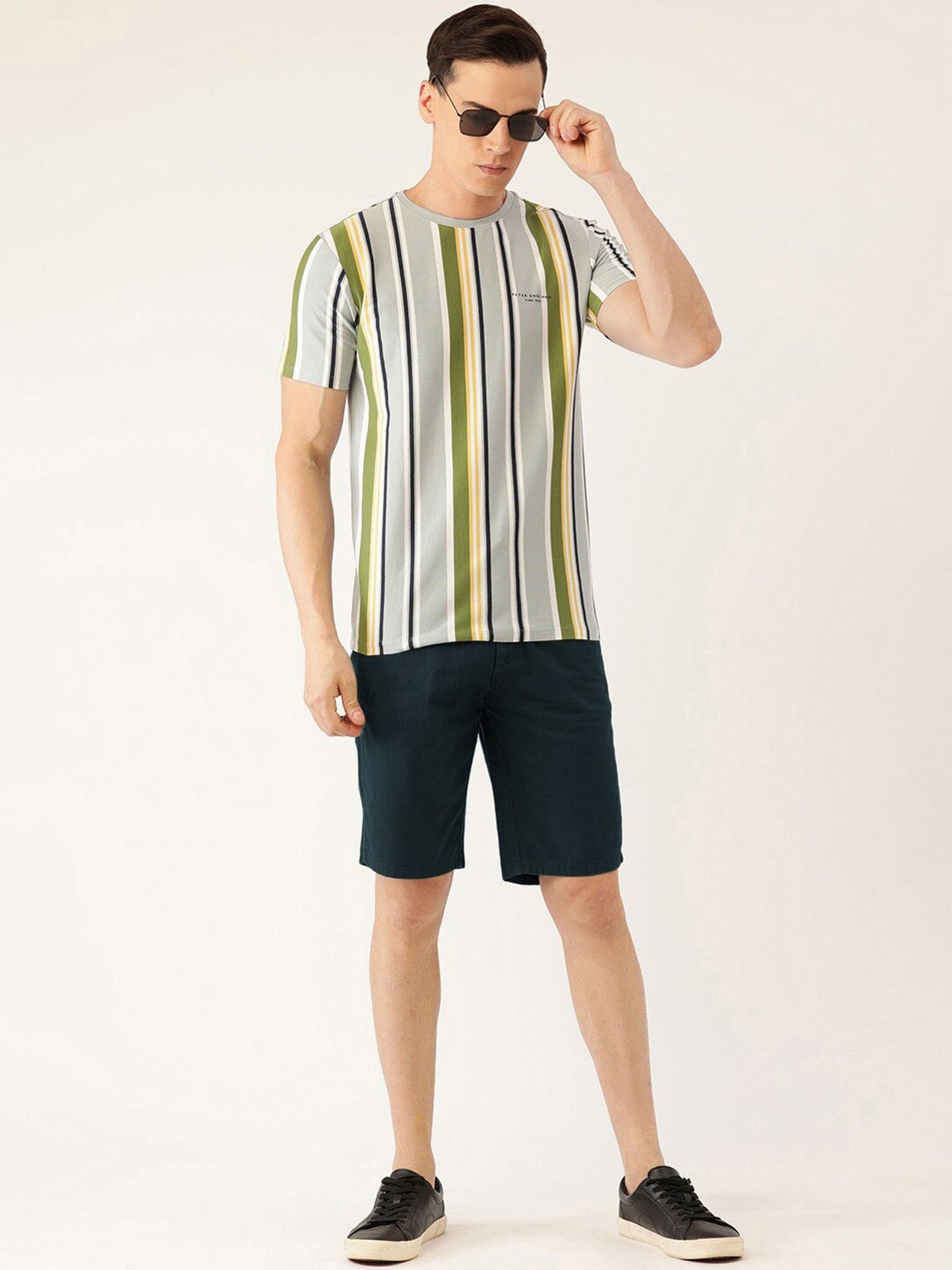 IVOC Navy Slim Fit Shorts