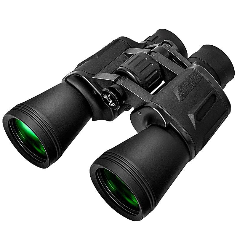for Adults 10 x 50 High Powered for HD Waterproof Zoom, Powerful with Clear and Durable BAK-4 Prism FMC Lens for Bird Watching, Travel, Hunting, Concerts, Football.