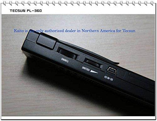 Tecsun PL-360 Digital PLL Portable AM/FM Shortwave Radio with DSP, Black