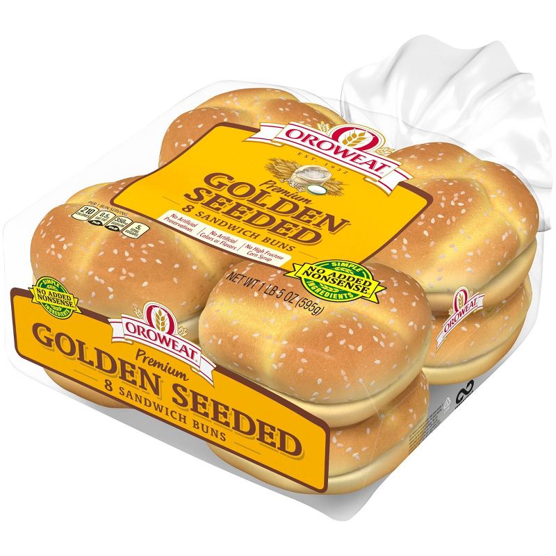 Sunbeam Jumbo Seeded Buns - 8ct/20oz
