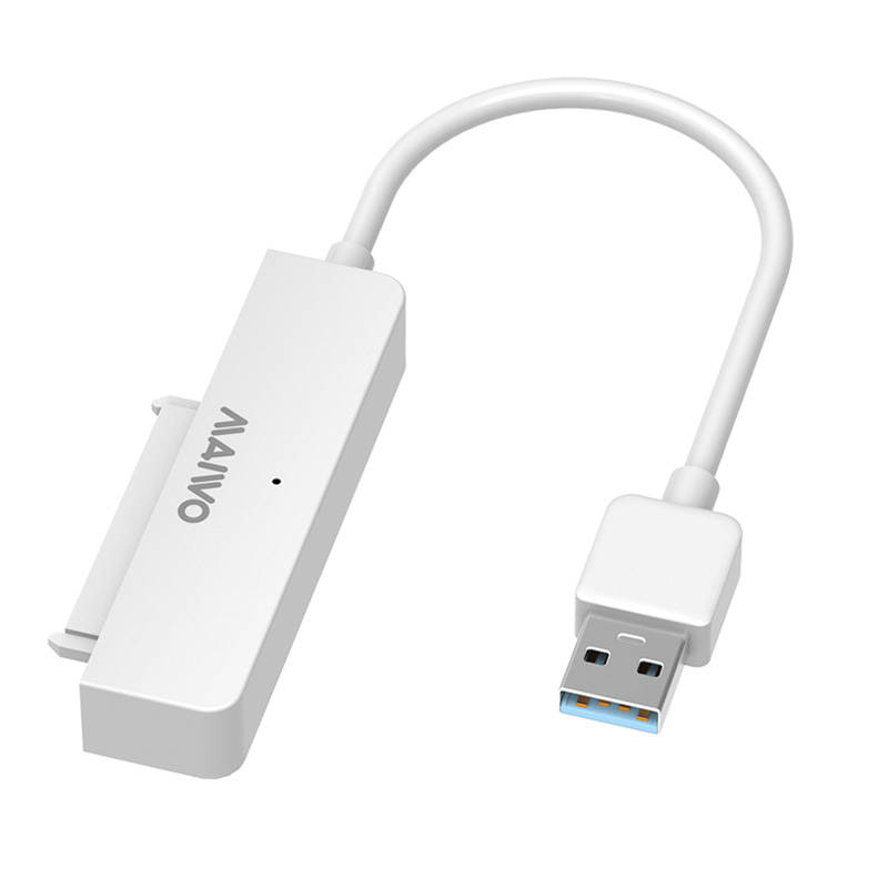 MAIWO K104A SATA to USB 3.0 Adapter Cable for 2.5" SSD and HDD Hard Drive Adapter 5Gbps Support SATA III UASP Compatible with PC, laptop, TV, mobile,PS4, Xbox ,Router(White)