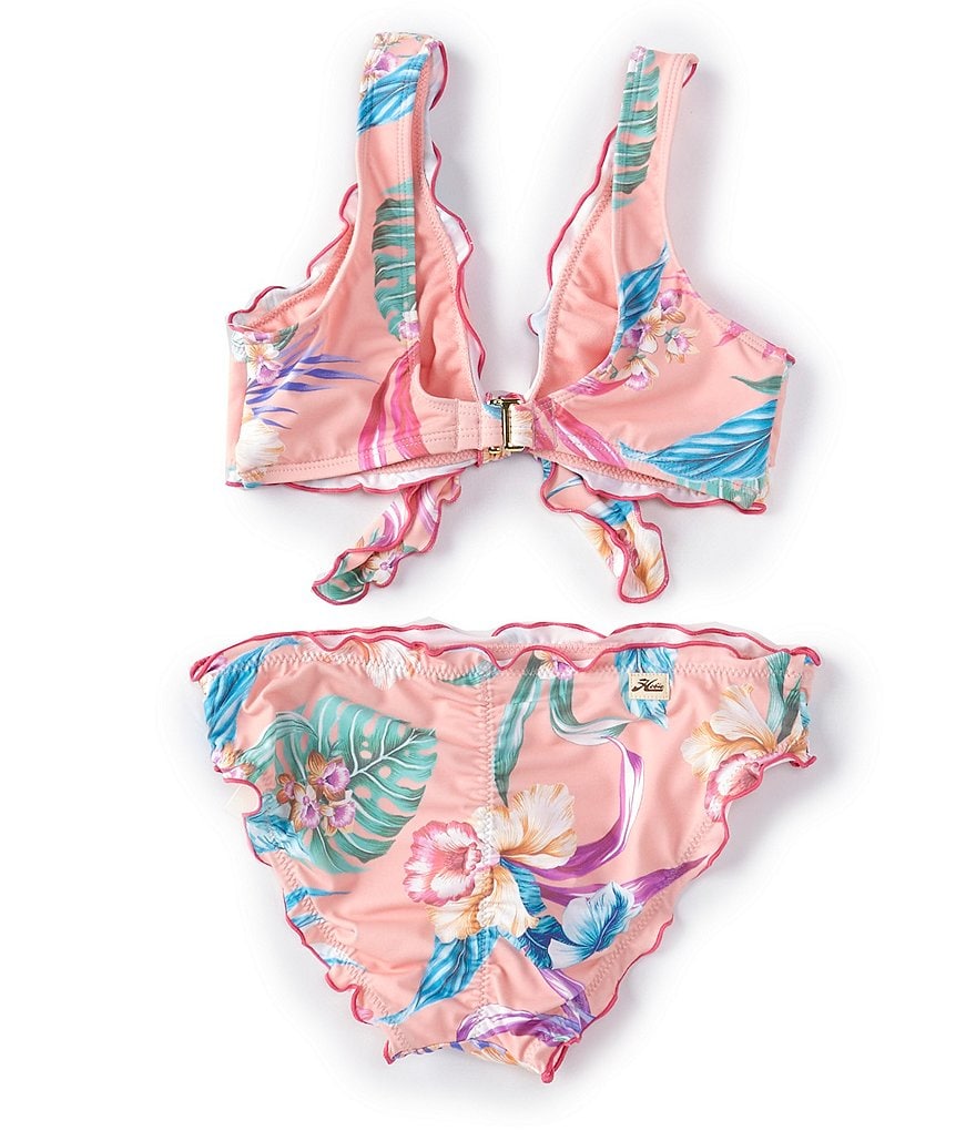 Hobie Big Girls 7-16 Island Floral Two-Piece Swimsuit Set