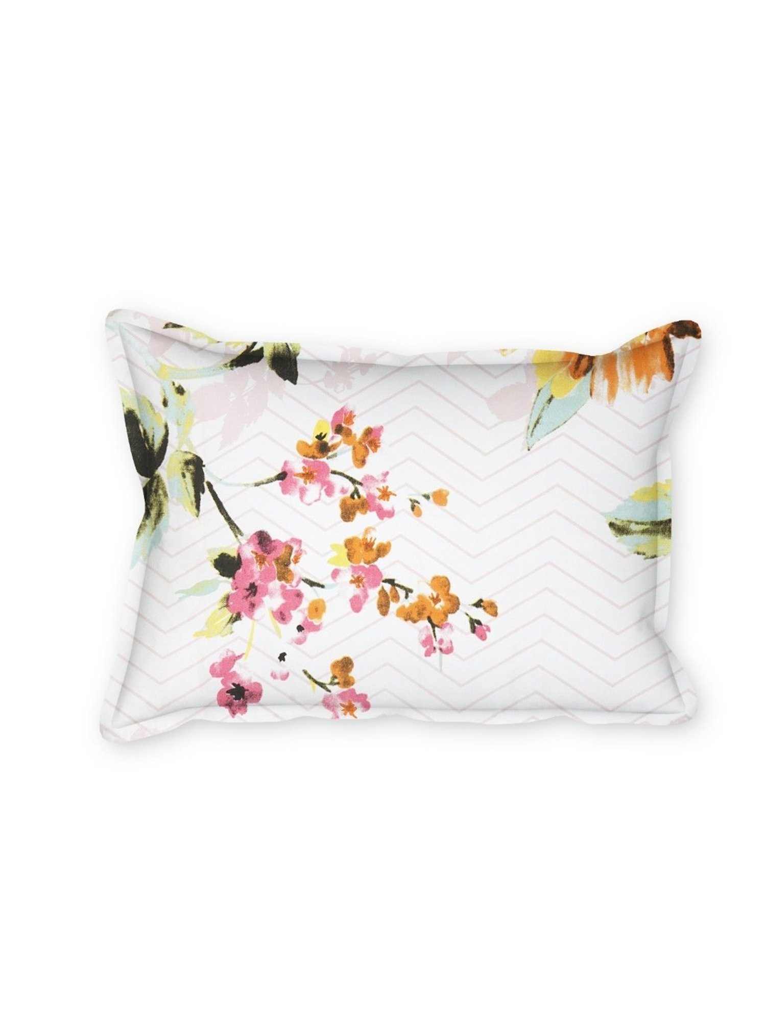 SEJ by Nisha Gupta Floral Brown 160 TC Cotton Double Bed Sheet with 2 Pillow Covers