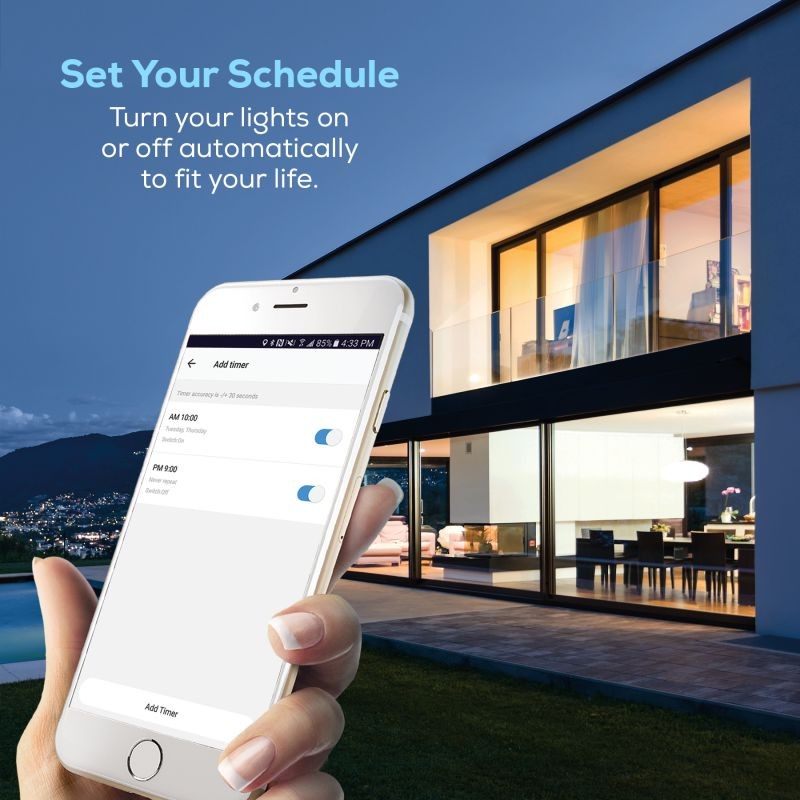 Geeni LUX 800 Smart Wi-Fi LED Dimmable White Light Bulbs (2700K), 3-Pack &ndash; A19, 60-Watt Equivalent &ndash; No Hub Required &ndash; Works with Amazon Alexa, Google Assistant, Microsoft Cortana