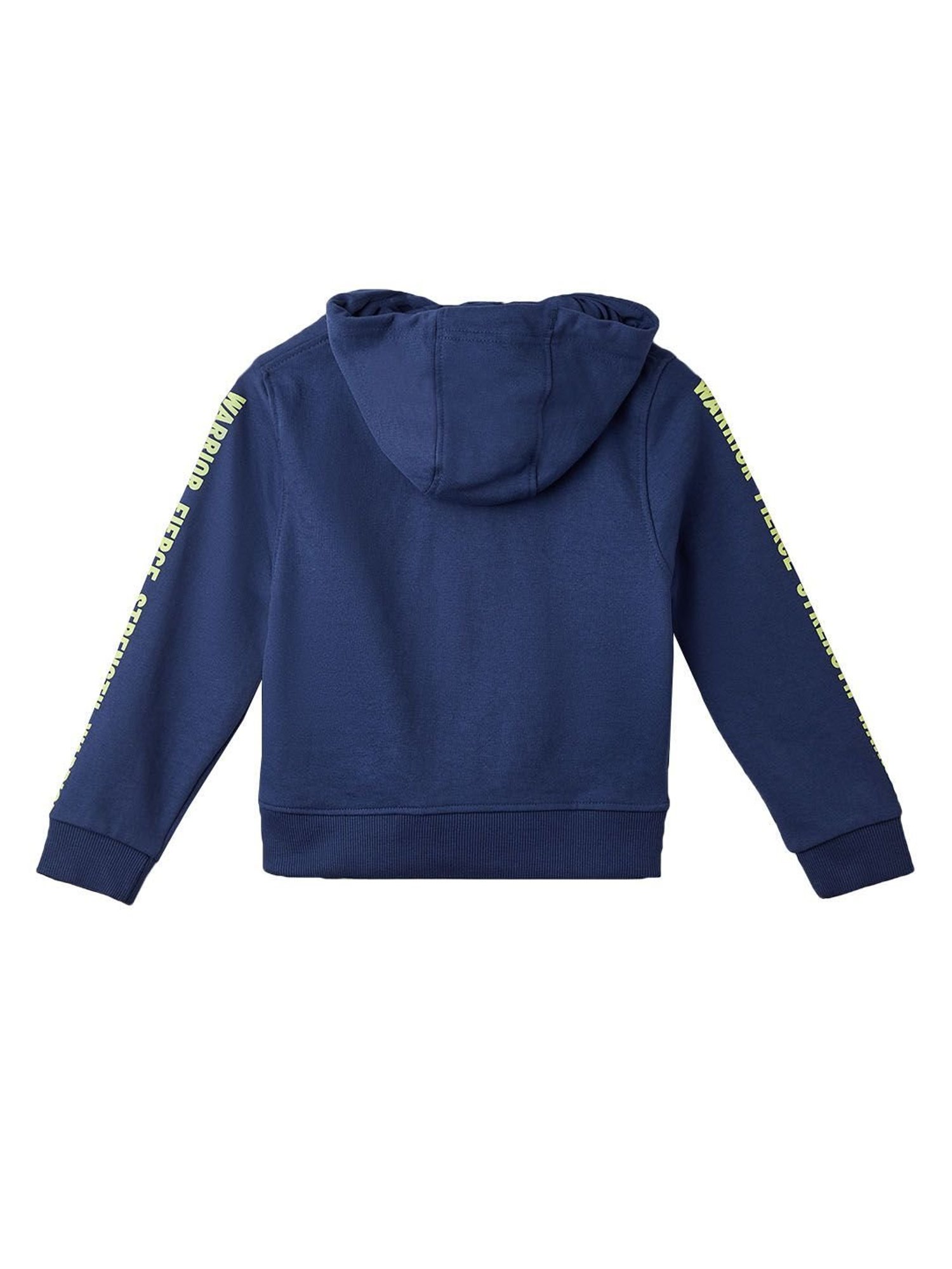 The Souled Store Kids Navy Solid Full Sleeves Hoodie