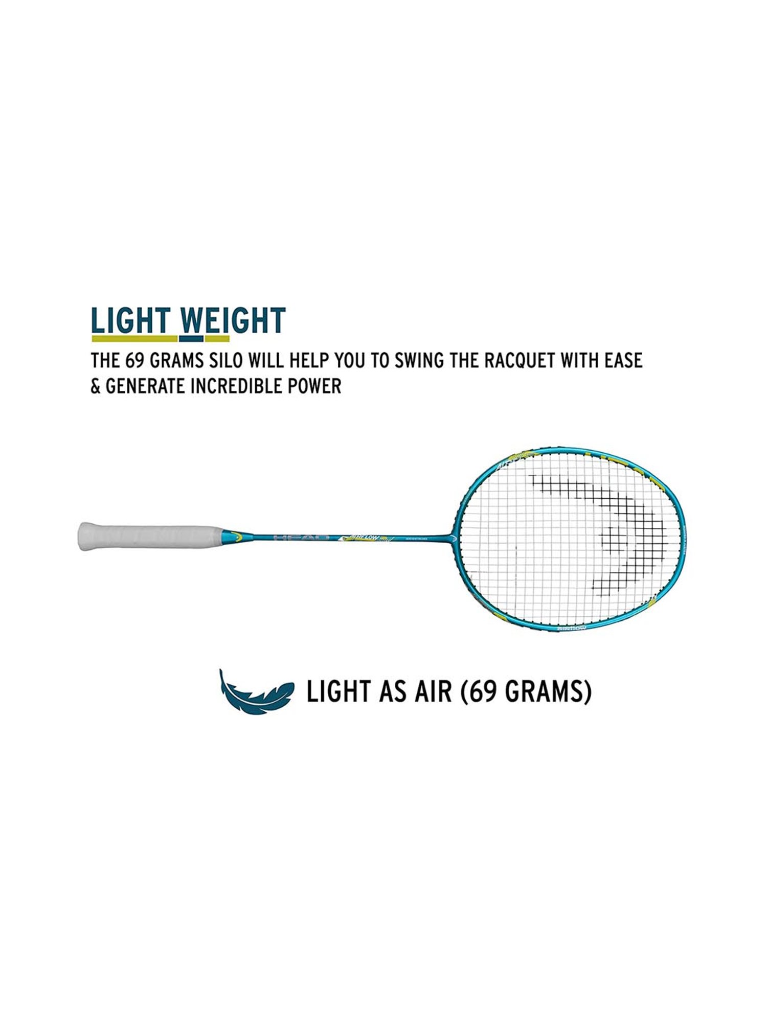 Head Blue Badminton Racquet Airflow 1000