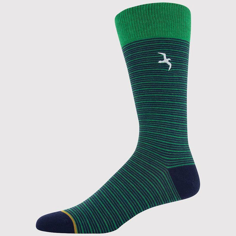 Signature Gold by GOLDTOE Men's Embroidery Striped Crew Socks 3pk - 6-12.5