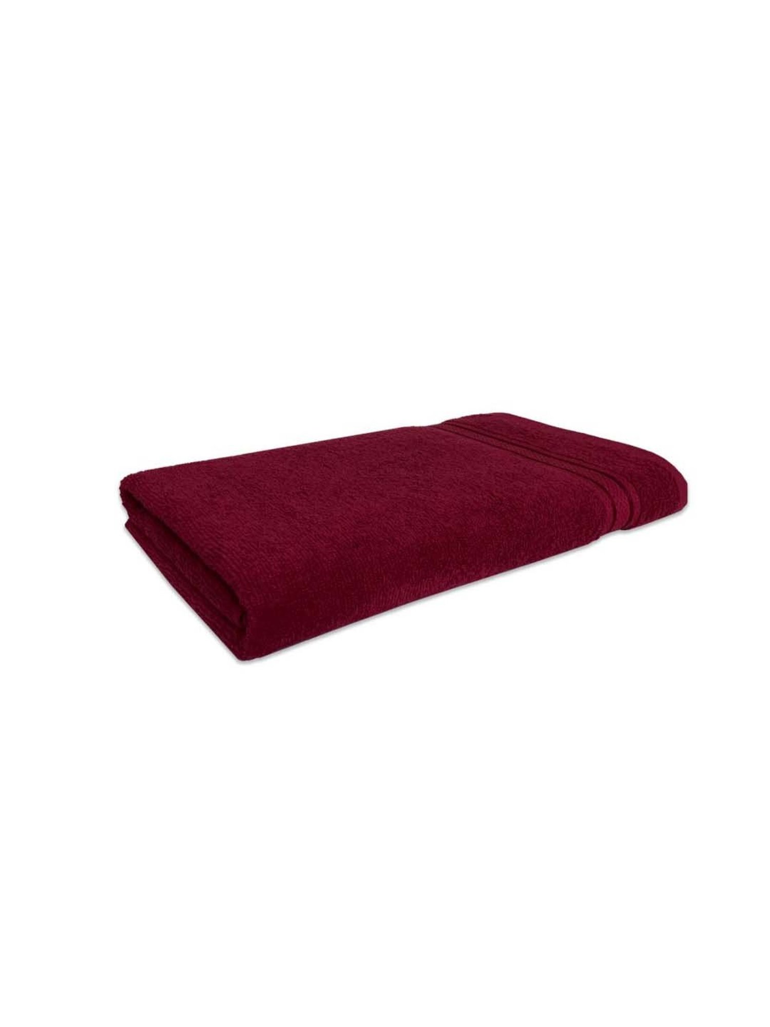 Spaces Day2Day Dark Red Cotton 400 GSM Bath Towel