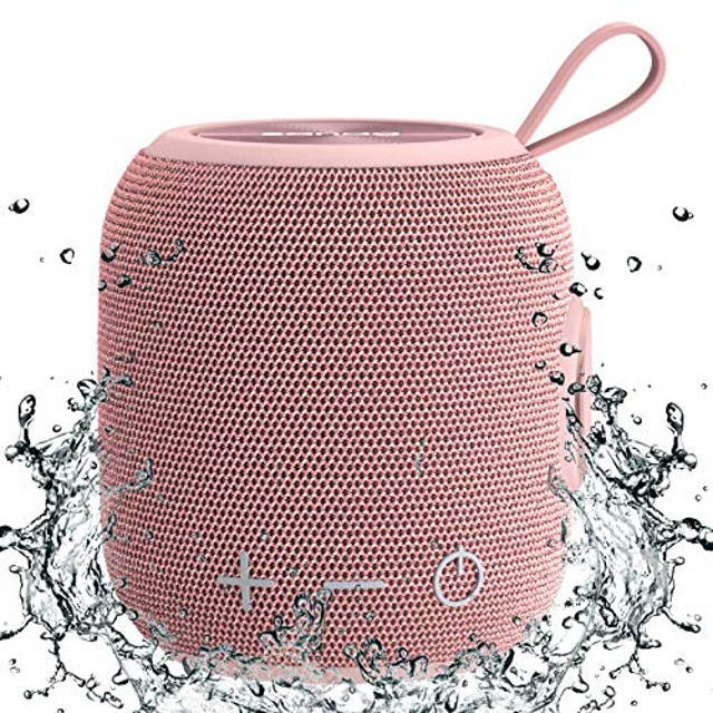 Portable Bluetooth Speaker,SANAG Mini Bluetooth 5.0 Dual Pairing Wireless Speaker, 24H Playtime, Stereo Sound, IPX67 Waterproof for Travel, Outdoors, Home and Party(Pink)
