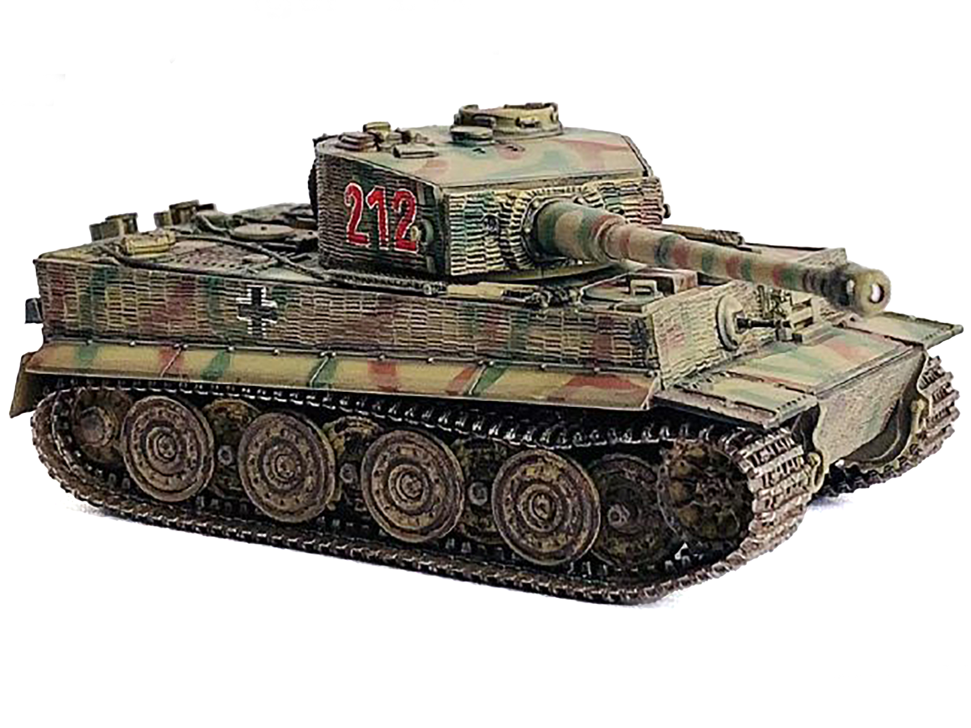 Germany Tiger I Late Production with Zimmerit Tank "Wittmann's Tiger #212 s.Pz.Abt.101 Normandy" (1944) "NEO Dragon Armor" Series 1/72 Plastic Model by Dragon Models