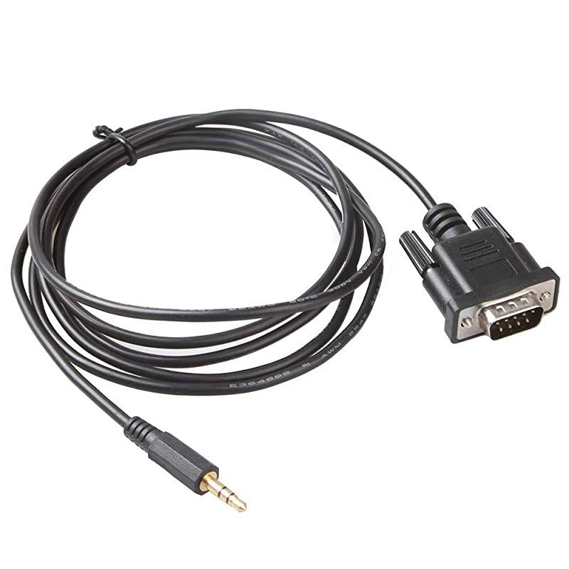 DB9 Male to DC35mm Male Serial RS232 Cable L= 6FT Black