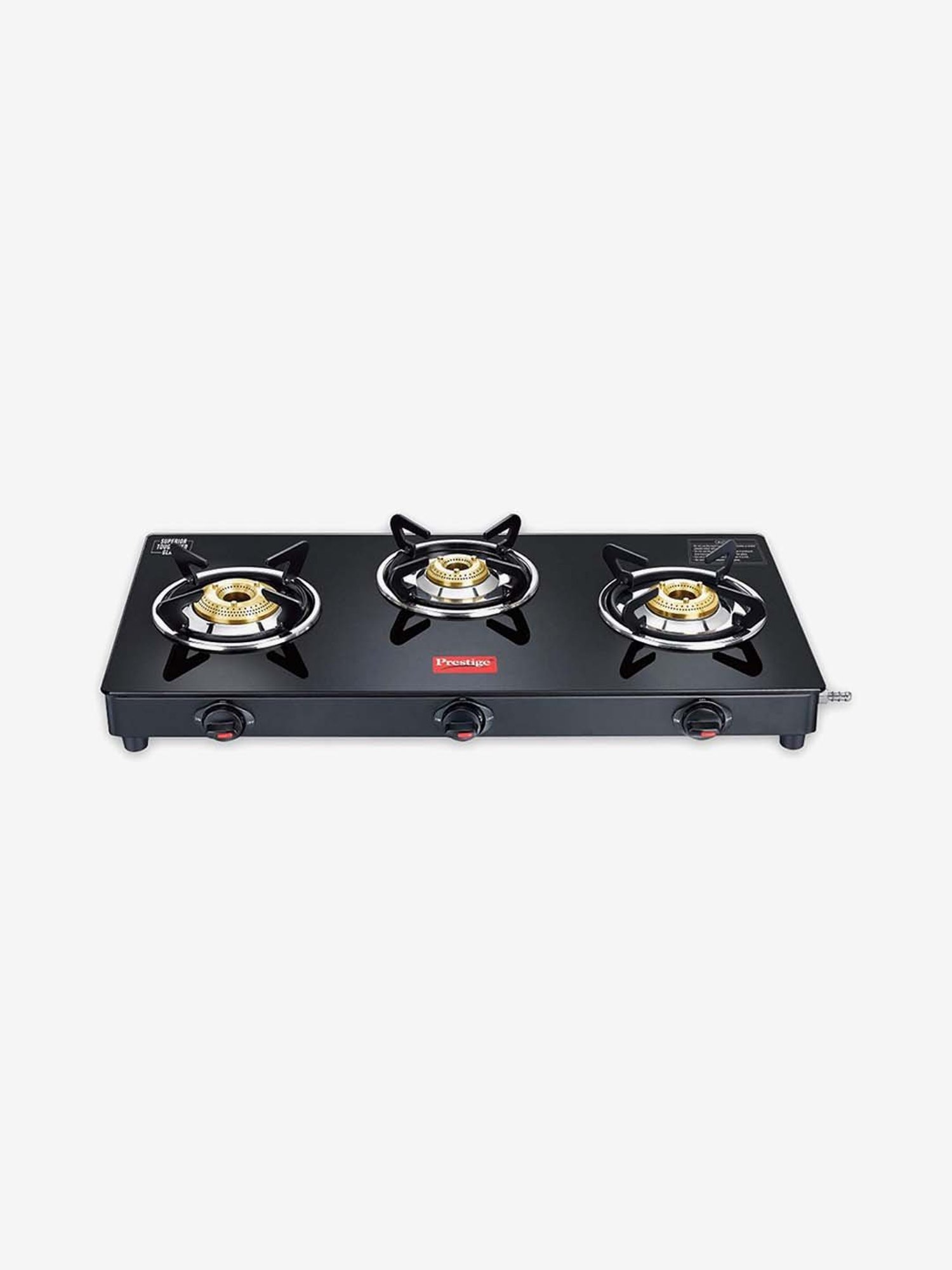 Pigeon Blackline Smart Black Glass Manual Gas Stove (2 Burners)