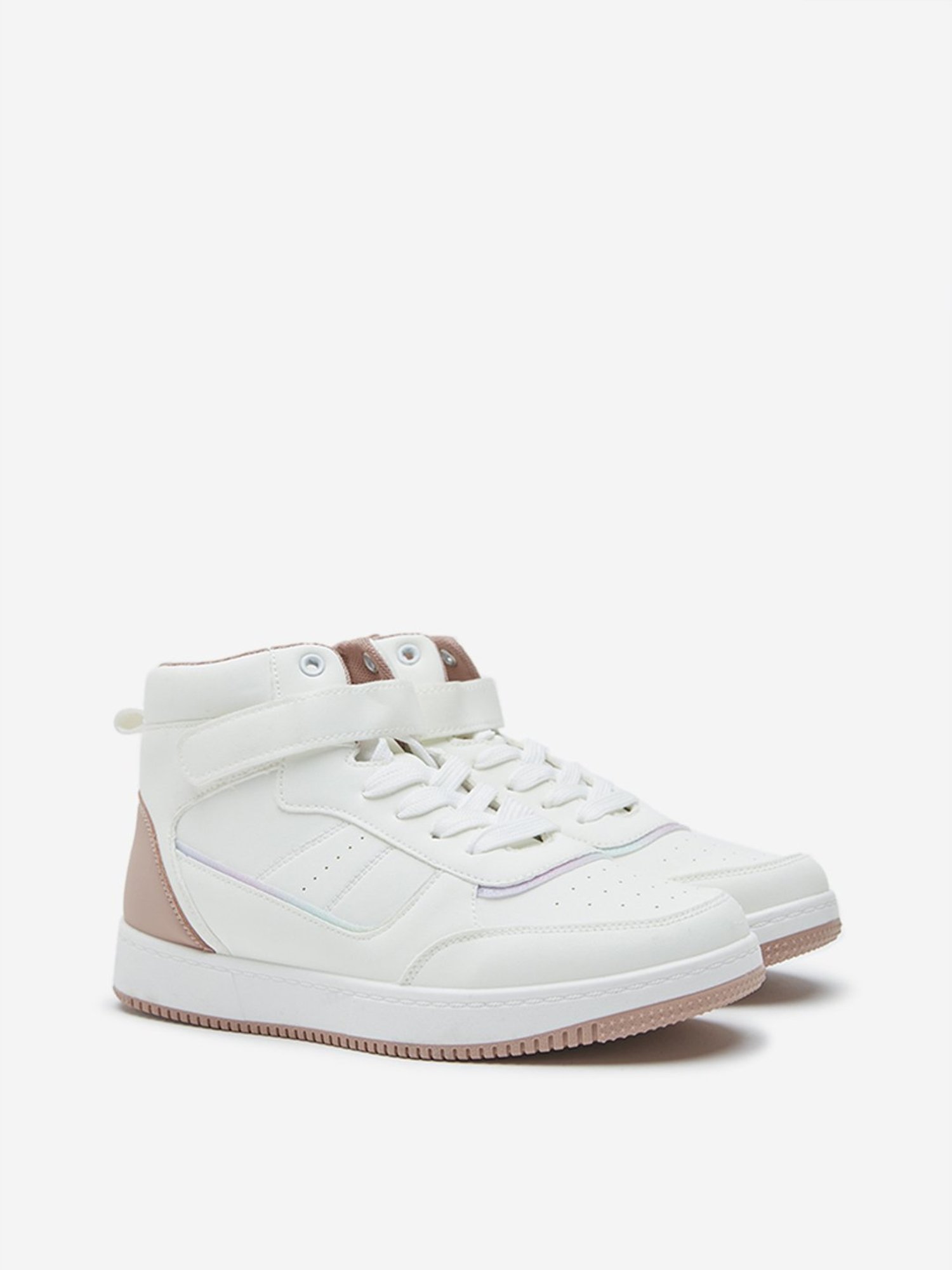 Yellow by Westside Pink High-Top Lace-Up Boots