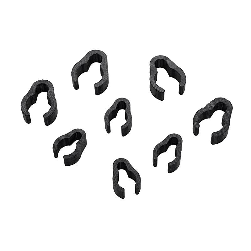 Cable Clips Universal rophone Boompole Cable Clip Set Includes Clips for 34quot and 58quot Pole Sections Durable and Flexible ABS Plastic Clips Snap on Tight Up to 38quot Wire 8 Pack