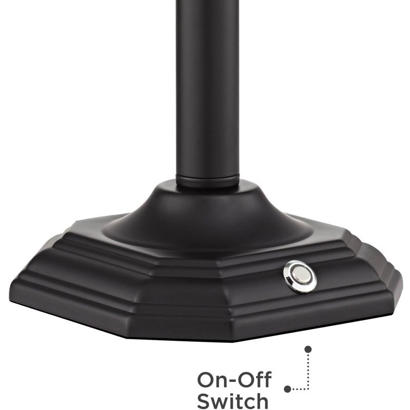 360 Lighting Traditional Piano Banker Desk Lamp LED Adjustable Black Bronze Metal Shade for Office Table