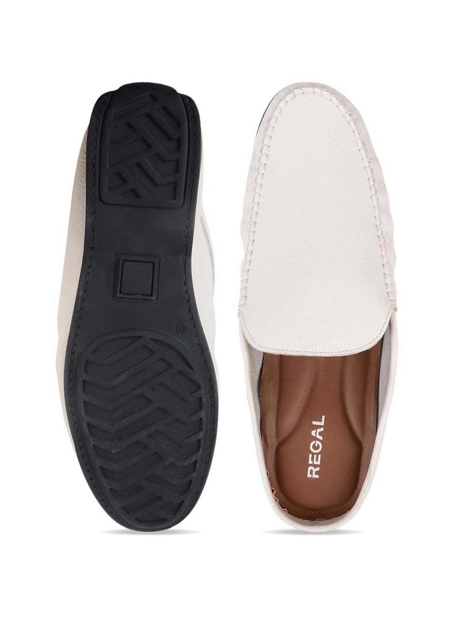 Regal Men's White Mule Shoe