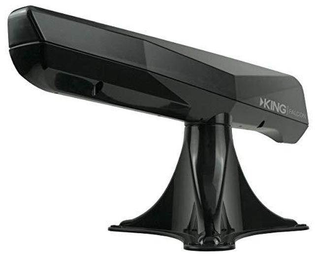 KING KF1001 Falcon Automatic Directional WiFi Antenna with WiFiMax Router and Range Extender - Black