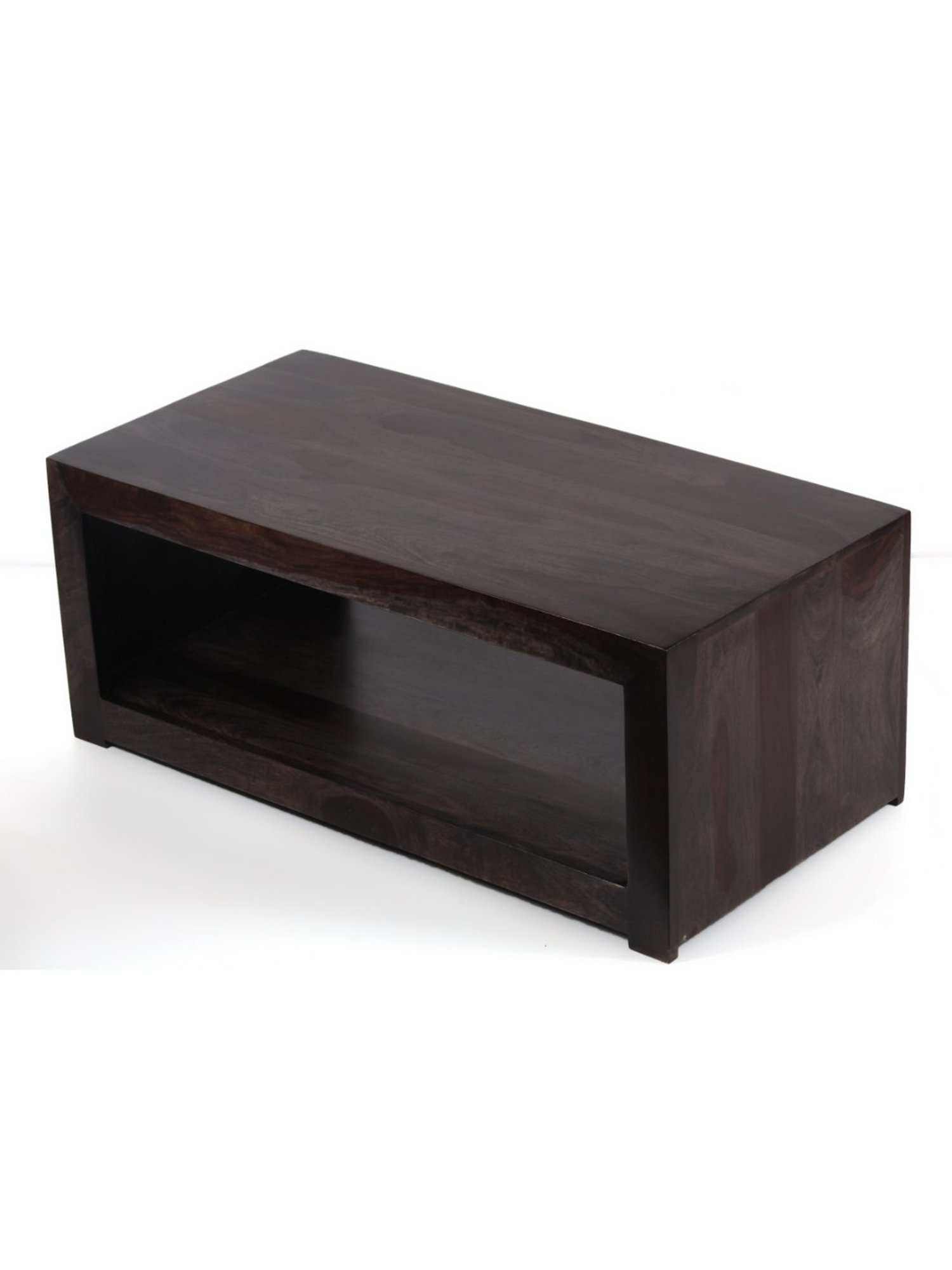 Ikiriya Kassel Dark Brown Wood Coffee Table for Living Room