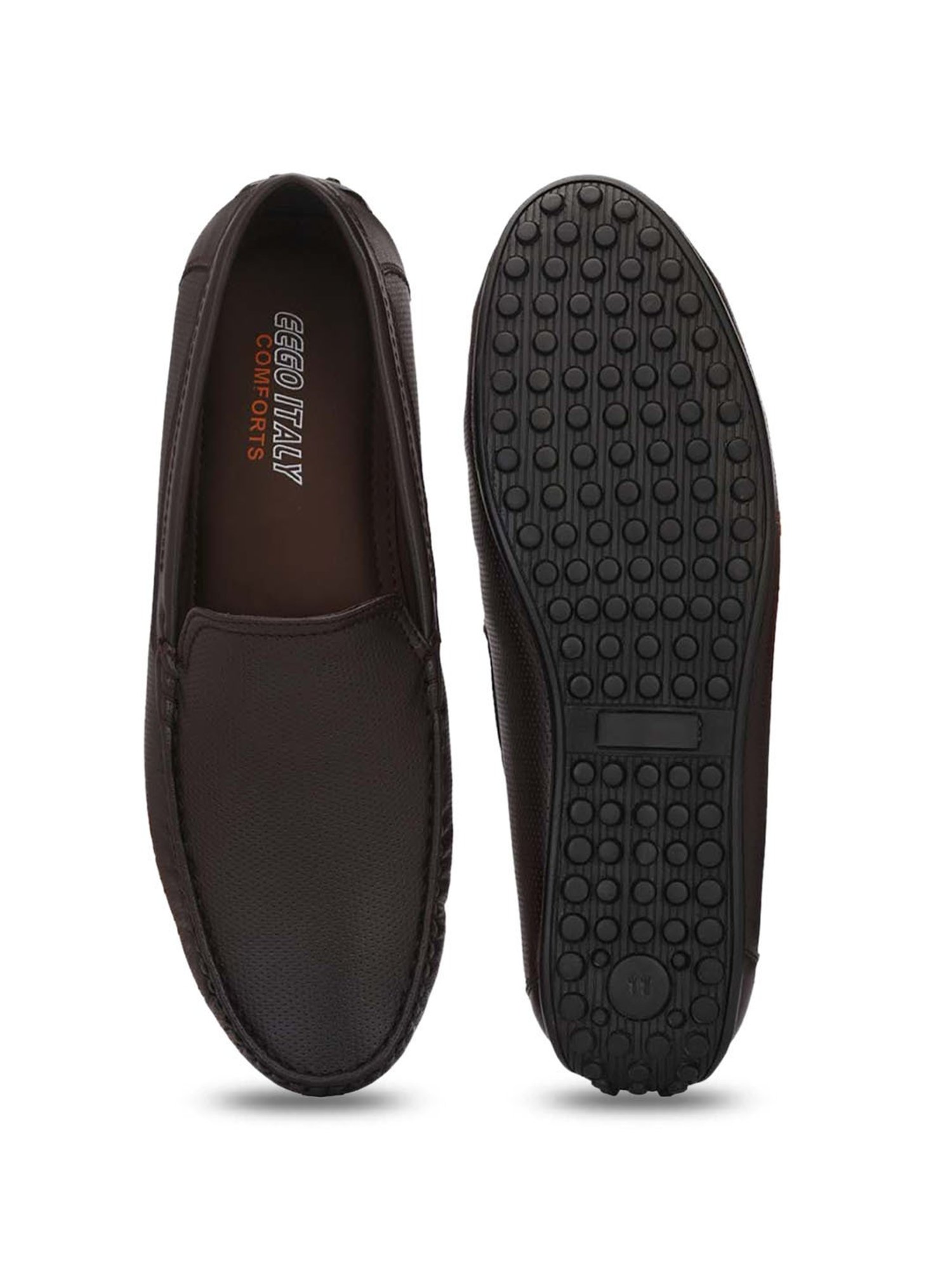 Eego Italy Men's Brown Casual Loafers