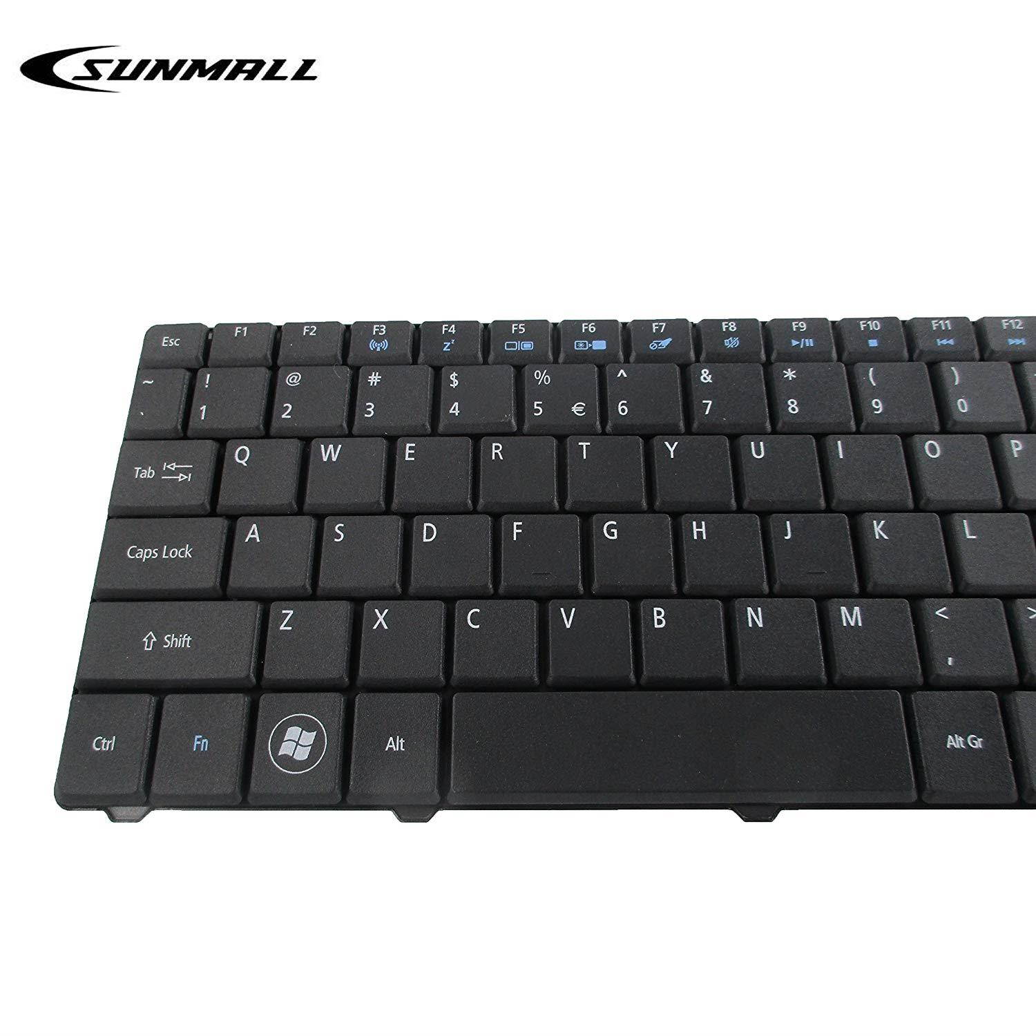 SUNMALL Keyboard Replacement for ACER Aspire 5516 5517 5532 7715 7715Z 5241 5541 5541G 5732Z 5334 5734 Emachines E525 E625 E627 E725 E527 E727 G420 G430 G525 Series Black US Layout(6 Months Warranty)