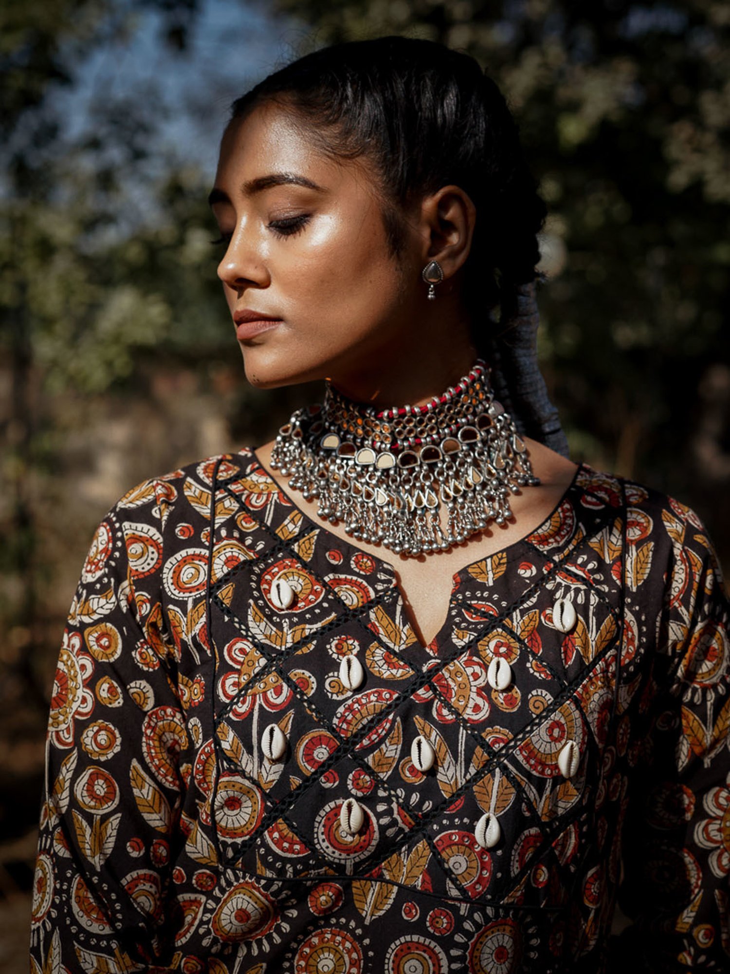 Akiso Black Block Printed Straight Kurta On Yoke And Straight Pants Set ( Set Of 2 )