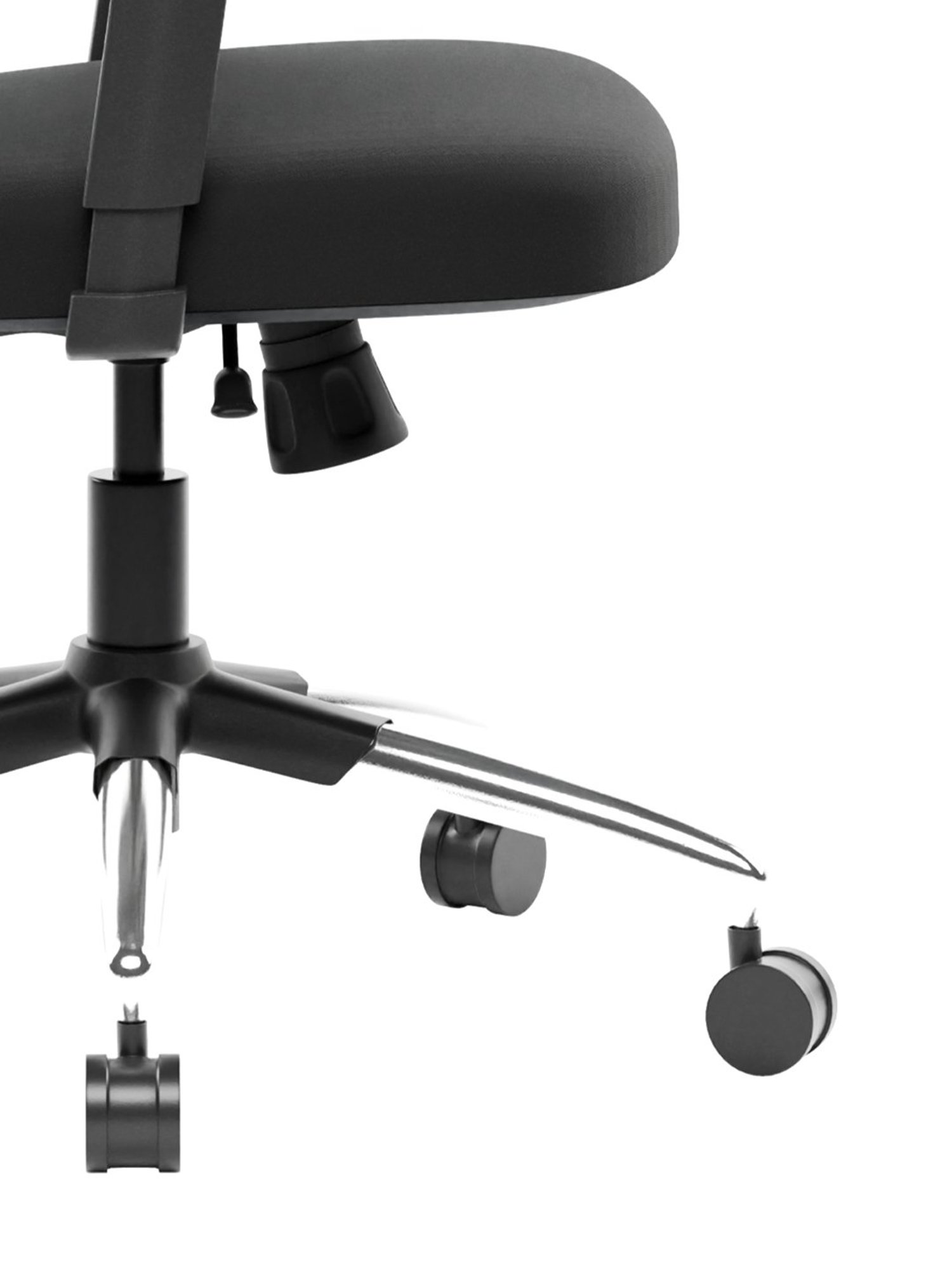 Green Soul Zodiac Black Plastic High Back Office Chair