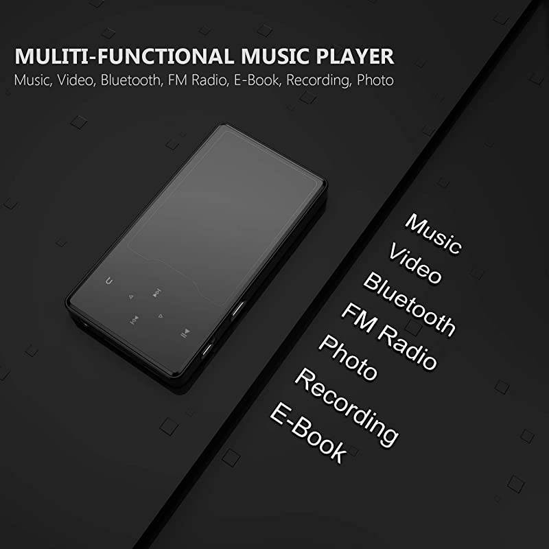 Player 16GB MP4 Player with Bluetooth 42 Portable HiFi Lossless Sound 24 Large Screen Music Player with FM Radio Voice Recorder Video Player Support up to 128GB