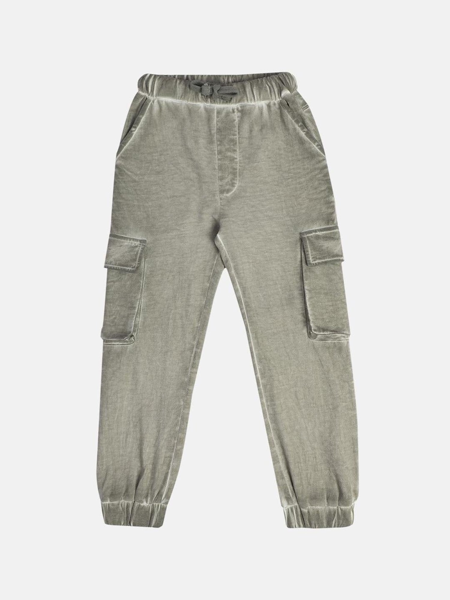 MINIKLUB Boys Light Gray Cotton Printed Full Sleeves Jogger