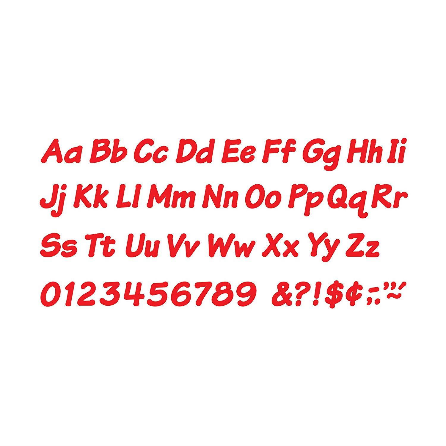 TREND enterprises, Inc. Red 4" Italic Combo Ready Letters