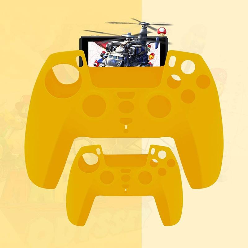 For PS5 Gamepad Silicone Protective Cover For SONY Playstation 5 Wireless Controller Protection Case With Non-slip Particles