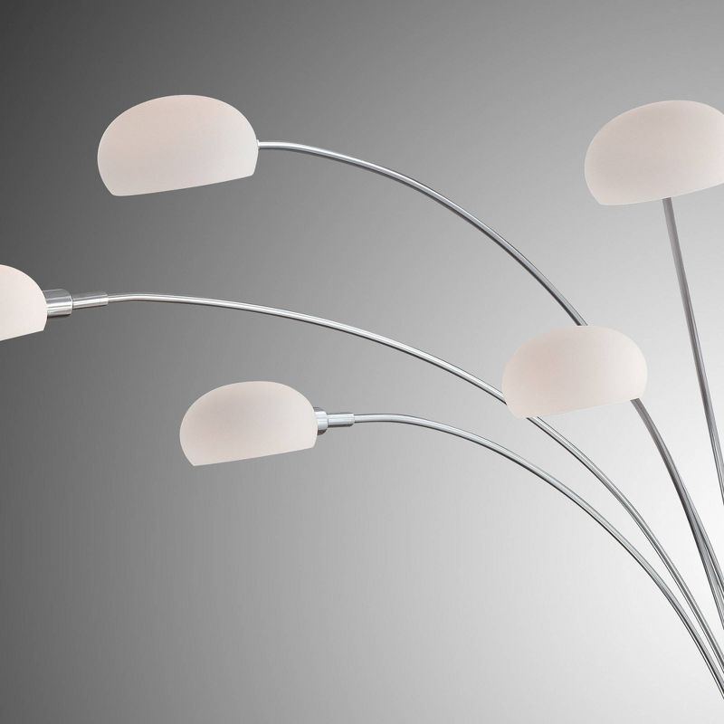 3-way Ilario II 5-LT Floor Lamp (Includes Light Bulb) Chrome - Lite Source